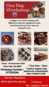 One Day Workshop Omar Home Cakes