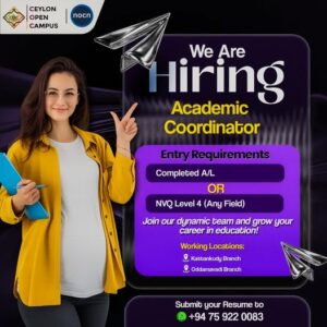 Academic Coordinator At Ceylon Open Campus Kattankudy