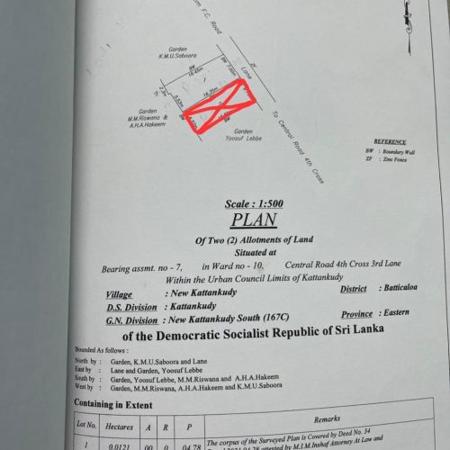 Land Sale Kattankudy