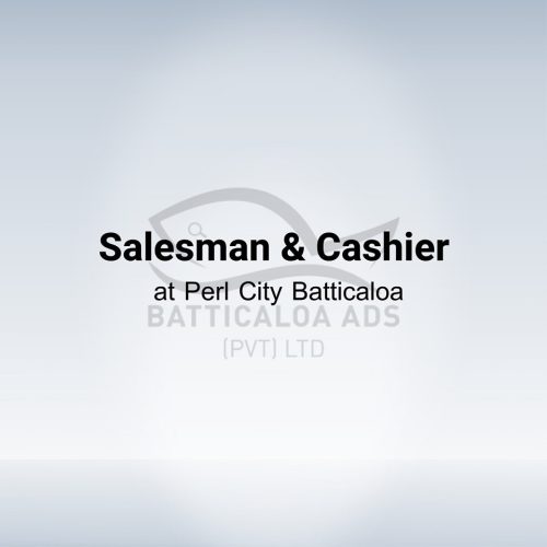 SALESMAN AND CASHIER-4721