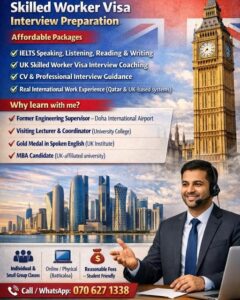Ielts & Uk Skilled Worker Visa Interview Preparation