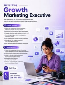 We Re Hiring - Growth Marketing Executive At Kattankudy